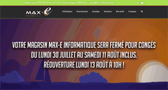 Desktop Screenshot of max-e-informatique.com