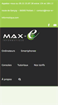 Mobile Screenshot of max-e-informatique.com